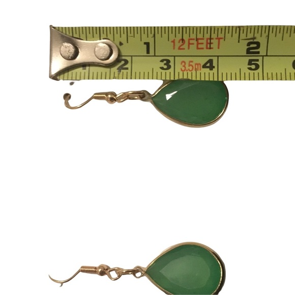 FOREVER21 Green Stone Earrings - Picture 5 of 6